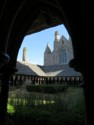 Looking through the archway of the cloister
